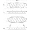 C-Tek Semi-Metallic Brake Pads with Shims, C-Tek 102.07320
