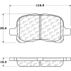C-Tek Semi-Metallic Brake Pads with Shims, C-Tek 102.07410