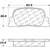 C-Tek Semi-Metallic Brake Pads with Shims, C-Tek 102.08350