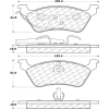 C-Tek Semi-Metallic Brake Pads with Shims, C-Tek 102.08580