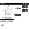 C-Tek Semi-Metallic Brake Pads with Shims, C-Tek 102.08760