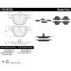 C-Tek Semi-Metallic Brake Pads with Shims, C-Tek 102.09192