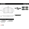 C-Tek Semi-Metallic Brake Pads with Shims, C-Tek 102.09230