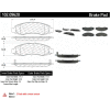 C-Tek Semi-Metallic Brake Pads with Shims, C-Tek 102.09620