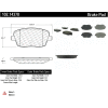 C-Tek Semi-Metallic Brake Pads with Shims, C-Tek 102.14370