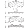 C-Tek Semi-Metallic Brake Pads with Shims, C-Tek 102.15120