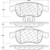 C-Tek Semi-Metallic Brake Pads with Shims, C-Tek 102.16270
