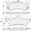 C-Tek Ceramic Brake Pads with Shims, C-Tek 103.00520