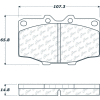 C-Tek Ceramic Brake Pads with Shims, C-Tek 103.01370