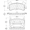 C-Tek Ceramic Brake Pads with Shims, C-Tek 103.01540