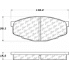 C-Tek Ceramic Brake Pads with Shims, C-Tek 103.02070