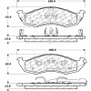 C-Tek Ceramic Brake Pads with Shims, C-Tek 103.05760