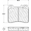 C-Tek Ceramic Brake Pads with Shims, C-Tek 103.05770