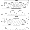 C-Tek Ceramic Brake Pads with Shims, C-Tek 103.06320