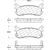 C-Tek Ceramic Brake Pads with Shims, C-Tek 103.06360
