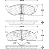 C-Tek Ceramic Brake Pads with Shims, C-Tek 103.06420