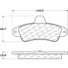 C-Tek Ceramic Brake Pads with Shims, C-Tek 103.06610