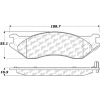 C-Tek Ceramic Brake Pads with Shims, C-Tek 103.07020
