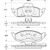 C-Tek Ceramic Brake Pads with Shims, C-Tek 103.07600