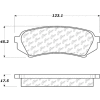 C-Tek Ceramic Brake Pads with Shims, C-Tek 103.07730