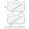 C-Tek Ceramic Brake Pads with Shims, C-Tek 103.08120