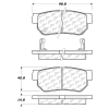 C-Tek Ceramic Brake Pads with Shims, C-Tek 103.08130