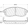 C-Tek Ceramic Brake Pads with Shims, C-Tek 103.08151