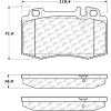 C-Tek Ceramic Brake Pads with Shims, C-Tek 103.08470
