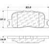 C-Tek Ceramic Brake Pads with Shims, C-Tek 103.08850