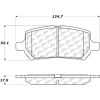 C-Tek Ceramic Brake Pads with Shims, C-Tek 103.09560