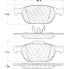 C-Tek Ceramic Brake Pads with Shims, C-Tek 103.09700
