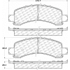 C-Tek Ceramic Brake Pads with Shims, C-Tek 103.09740