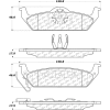 C-Tek Ceramic Brake Pads with Shims, C-Tek 103.10120