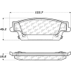 C-Tek Ceramic Brake Pads with Shims, C-Tek 103.10200