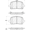 C-Tek Ceramic Brake Pads with Shims, C-Tek 103.10280