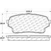 C-Tek Ceramic Brake Pads with Shims, C-Tek 103.11050