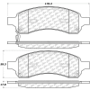 C-Tek Ceramic Brake Pads with Shims, C-Tek 103.11690