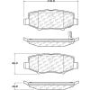 C-Tek Ceramic Brake Pads with Shims, C-Tek 103.12740