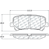 C-Tek Ceramic Brake Pads with Shims, C-Tek 103.12810