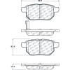C-Tek Ceramic Brake Pads with Shims, C-Tek 103.13540