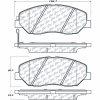 C-Tek Ceramic Brake Pads with Shims, C-Tek 103.13840