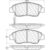 C-Tek Ceramic Brake Pads with Shims, C-Tek 103.13940