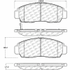C-Tek Ceramic Brake Pads with Shims, C-Tek 103.15060