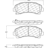 C-Tek Ceramic Brake Pads with Shims, C-Tek 103.16770