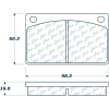 Posi Quiet Semi-Metallic Brake Pads , Posi Quiet 104.00430