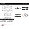 Posi Quiet Semi-Metallic Brake Pads with Hardware , Posi Quiet 104.03680