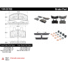 Posi Quiet Semi-Metallic Brake Pads with Hardware , Posi Quiet 104.03700