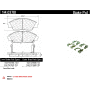 Posi Quiet Semi-Metallic Brake Pads with Hardware , Posi Quiet 104.03730