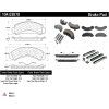 Posi Quiet Semi-Metallic Brake Pads with Hardware , Posi Quiet 104.03870