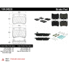 Posi Quiet Semi-Metallic Brake Pads with Hardware , Posi Quiet 104.04020